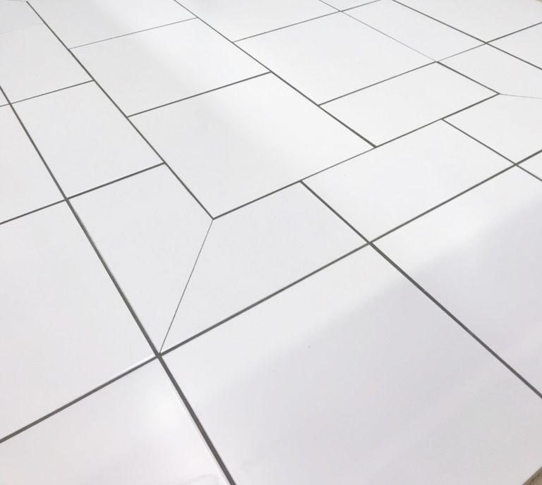 Tile floor close-up